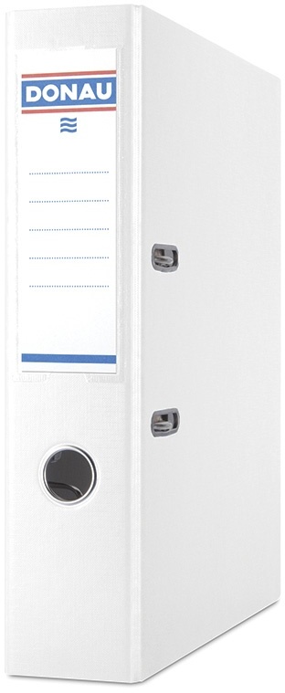 Segregator A4 Donau Master, szerokość grzbietu 75mm, do 500 kartek, biały