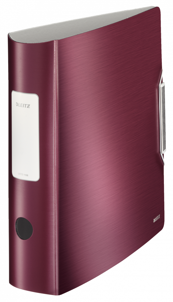 Segregator A4 Leitz 180° Active Style, 82mm, do 500 kartek, ciemnoczerwony