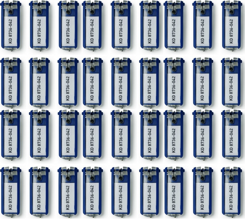 6x Zawieszki do kluczy Durable, 6 sztuk, granatowy