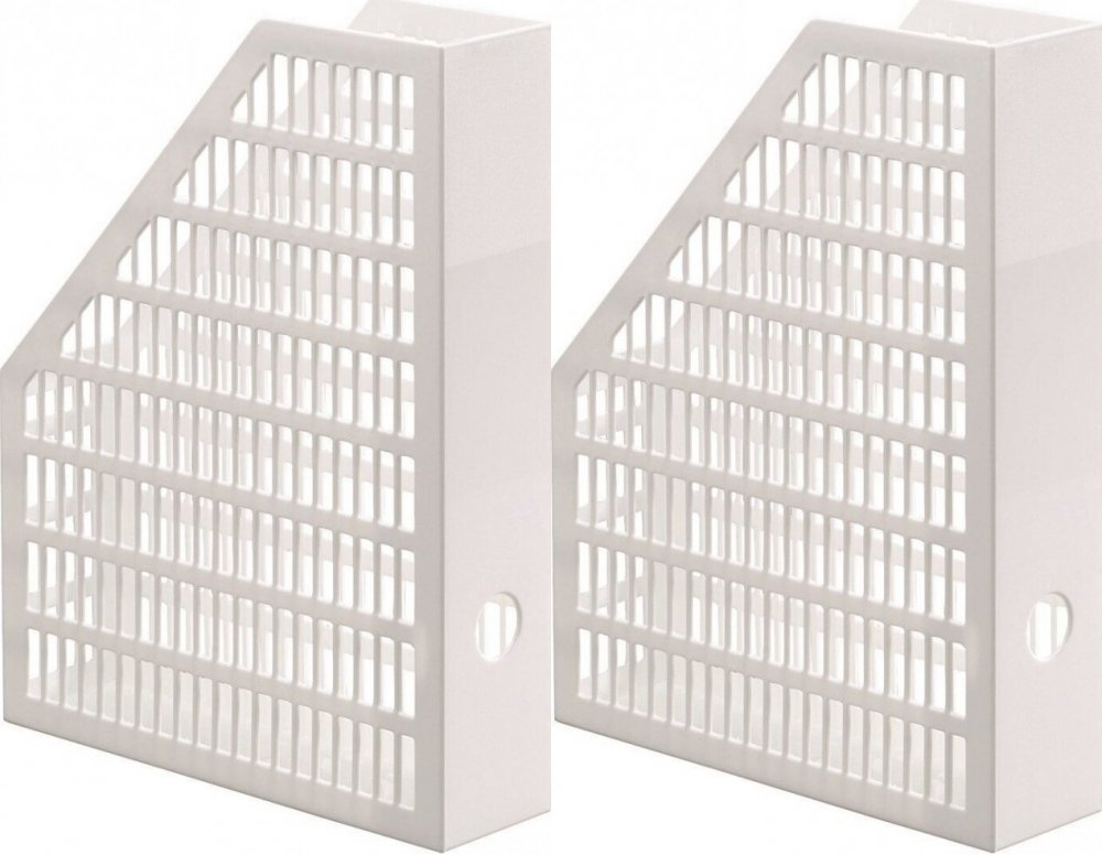 2x Organizer na dokumenty Durable, A4, 64mm, biały