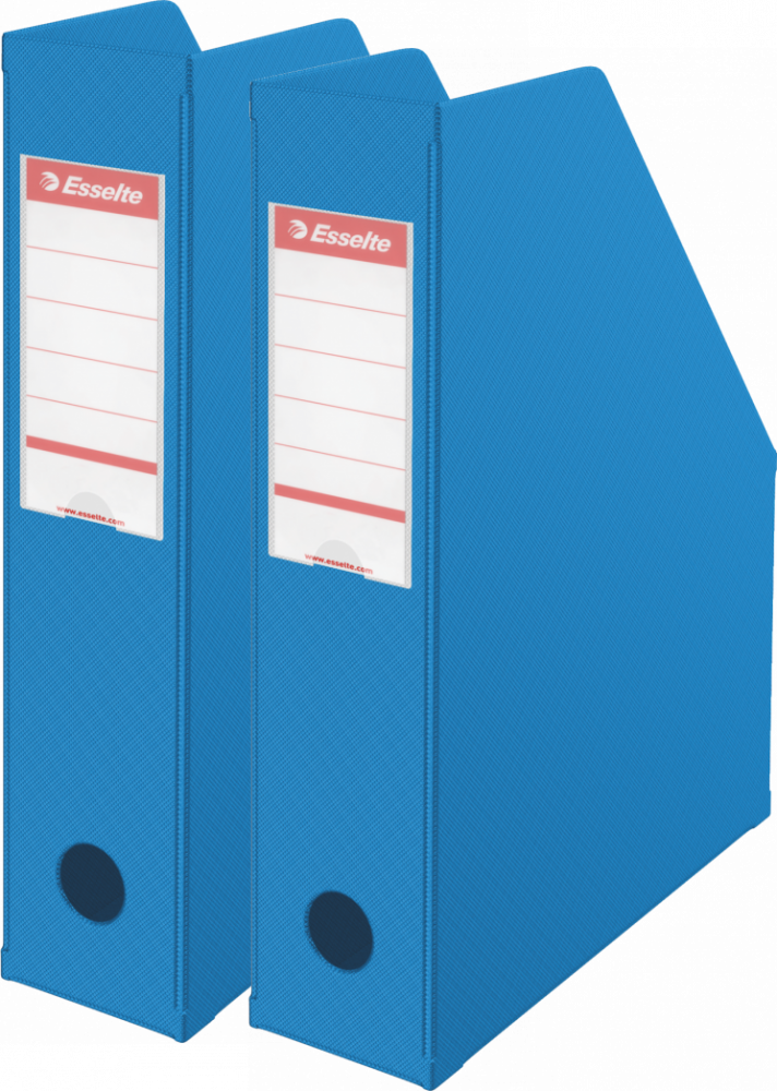 2x Organizer kartonowy na dokumenty Esselte Vivida, składany , A4, 70mm, do 700 kartek niebieski