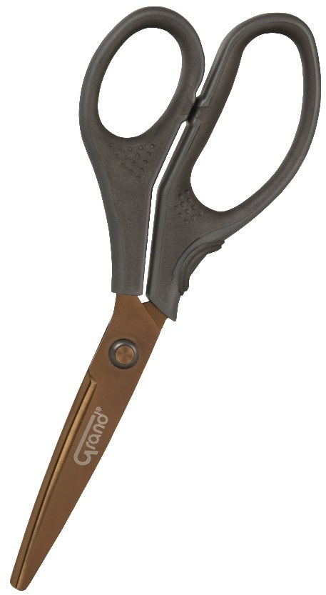 Nożyczki tytanowe Grand, 21cm, szary