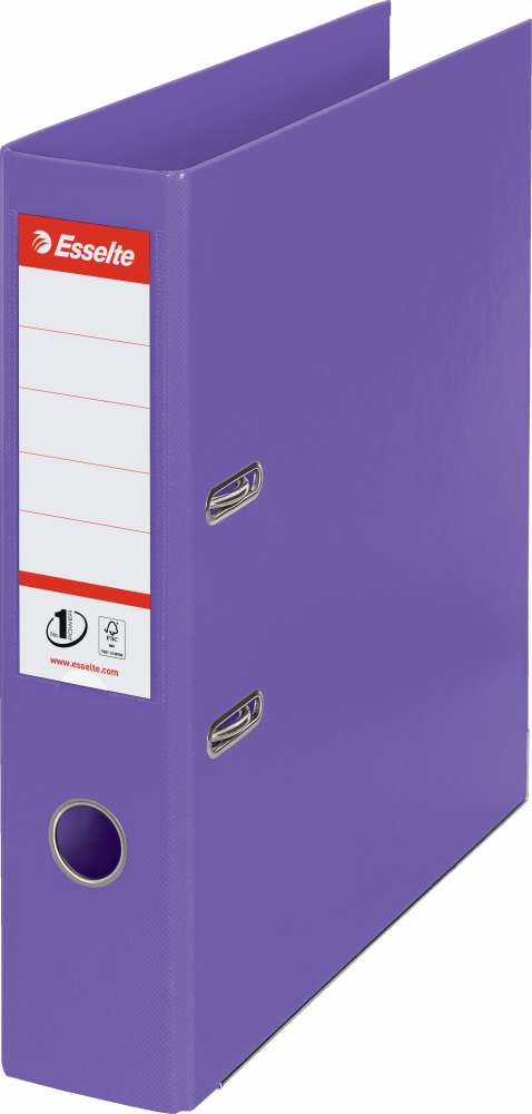 Segregator A4 Esselte No.1 Power, 75mm, do 500 kartek fioletowy