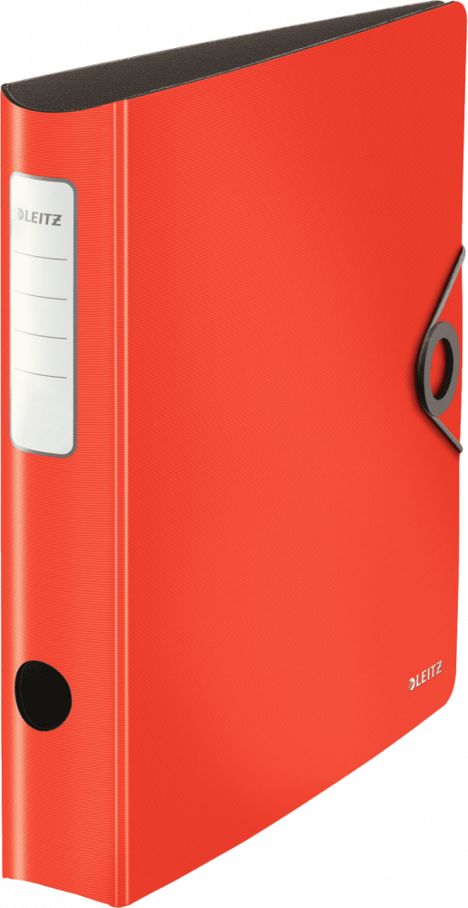 Segregator A4 Leitz 180° Solid Active, 65mm, do 350 kartek, jasnoczerwony