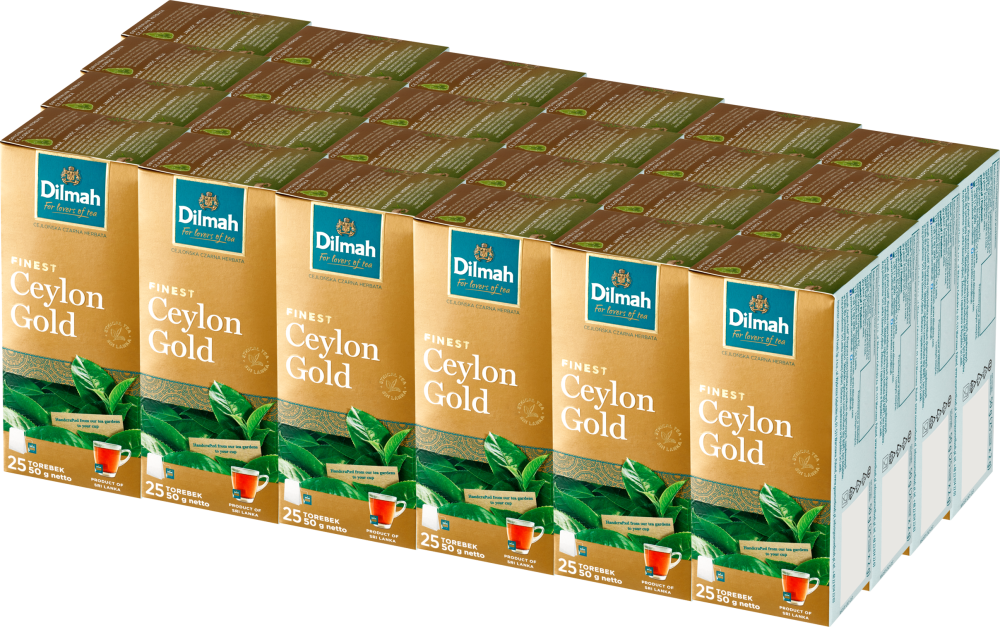 24x Herbata czarna w torebkach Dilmah Ceylon Gold, 25 sztuk x 2g