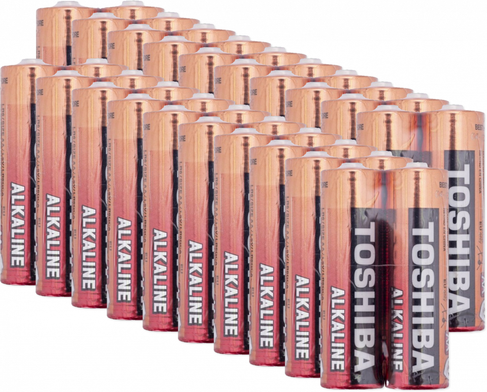 20x Bateria alkaliczna Toshiba, AA/R6, 2 sztuki