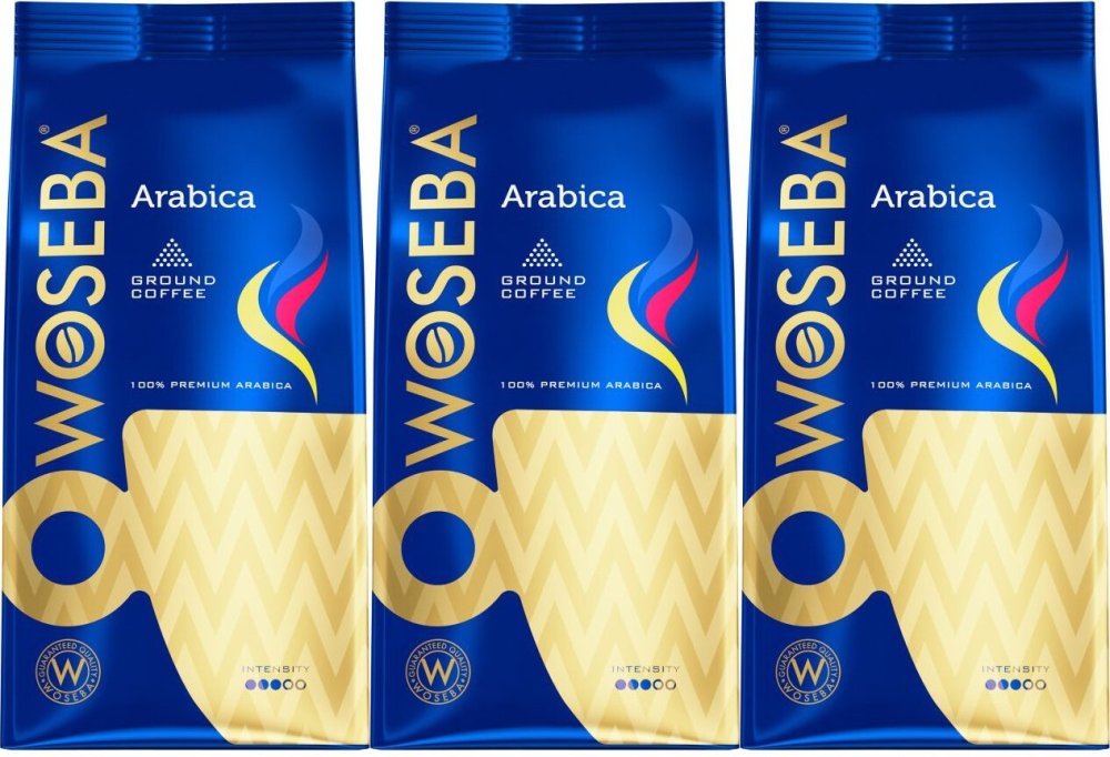 3x Kawa mielona Woseba Arabica, 250g