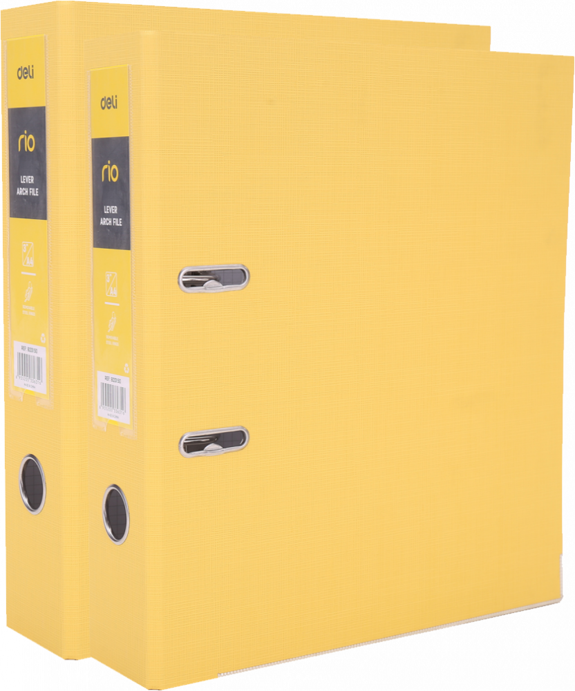 2x Segregator A4 Deli Rio, 76mm, żółty
