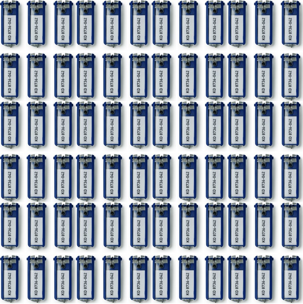 12x Zawieszki do kluczy Durable, 6 sztuk, granatowy