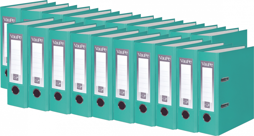 20x Segregator A5 VauPe FCK, 75mm, do 500 kartek, turkusowy