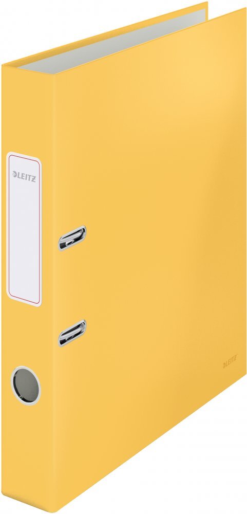 Outlet: USZKODZONY Segregator A4 Leitz 180°Cosy Soft Touch, 50mm, do 350 kartek, żółty