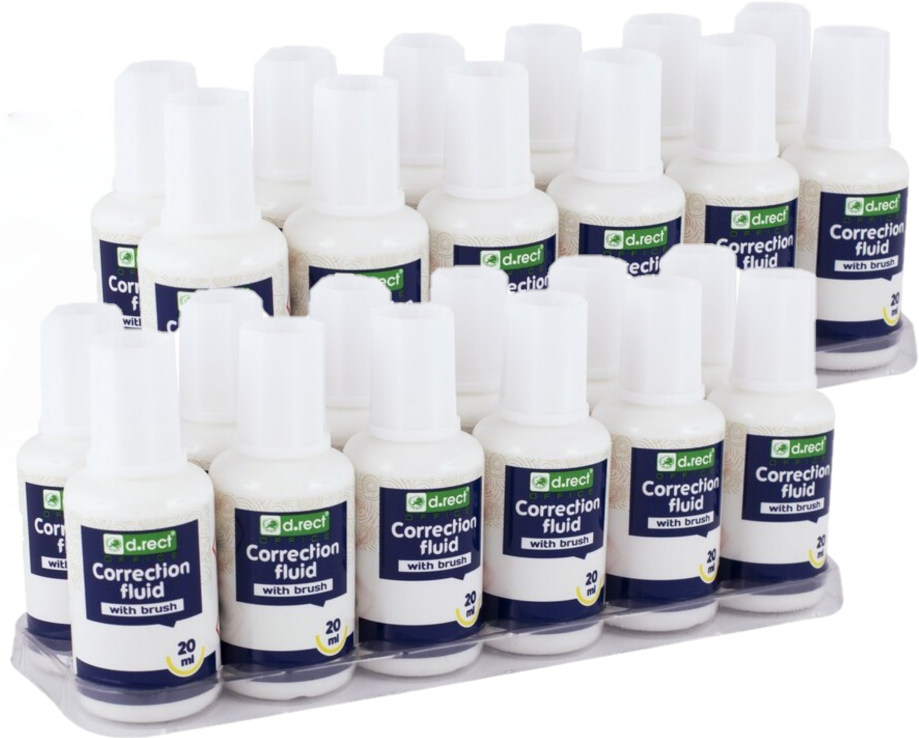 26x Korektor w płynie D.Rect, z pędzelkiem, 20ml
