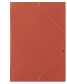 Teczka kartonowa z narożną gumką Donau, A4, 3-skrzydłowa, 400g/m2, czerwony