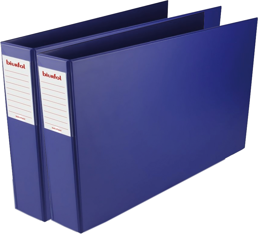 2x Segregator A3 Biurfol, poziomy, 70mm, granatowy