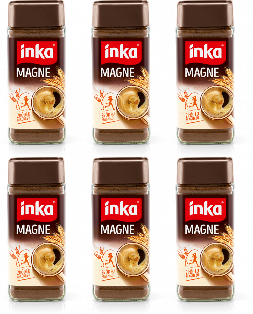 6x Kawa zbożowa Inka Magne, słoik, 100g