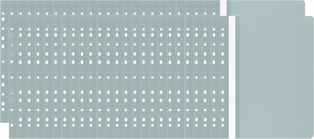 50x Skoroszyt plastikowy oczkowy Office Products, A4, do 200 kartek, szary