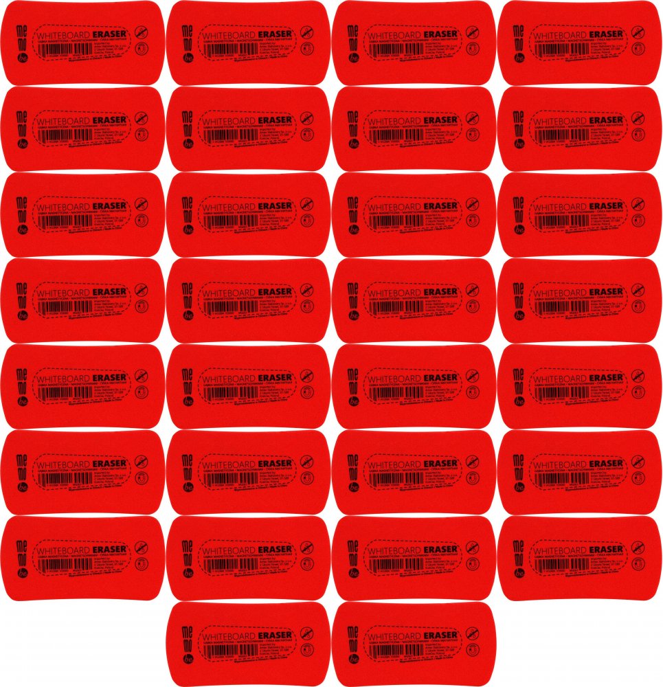 72x Gąbka magnetyczna MemoBe, czerwony