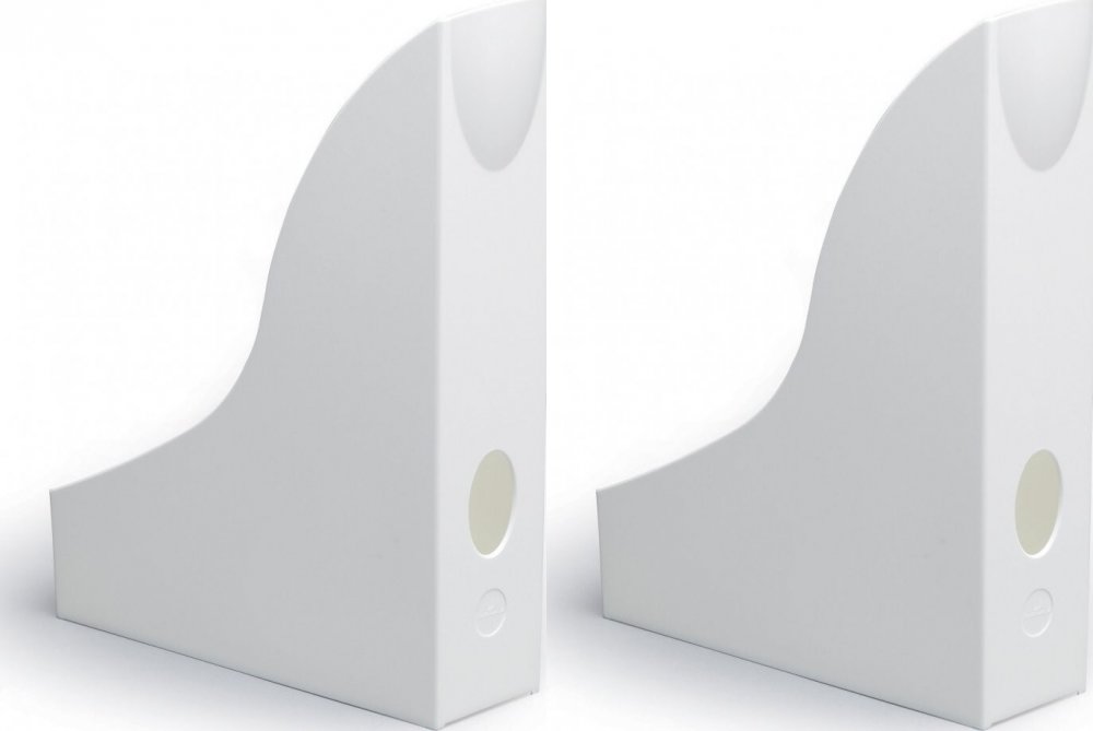 2x Organizer na dokumenty Durable Basic, A4, 73mm, do 730 kartek, biały