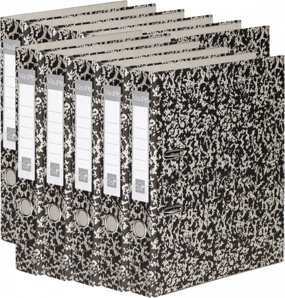 10x Segregator A4 VauPe, szerokość grzbietu 50mm, marmurek