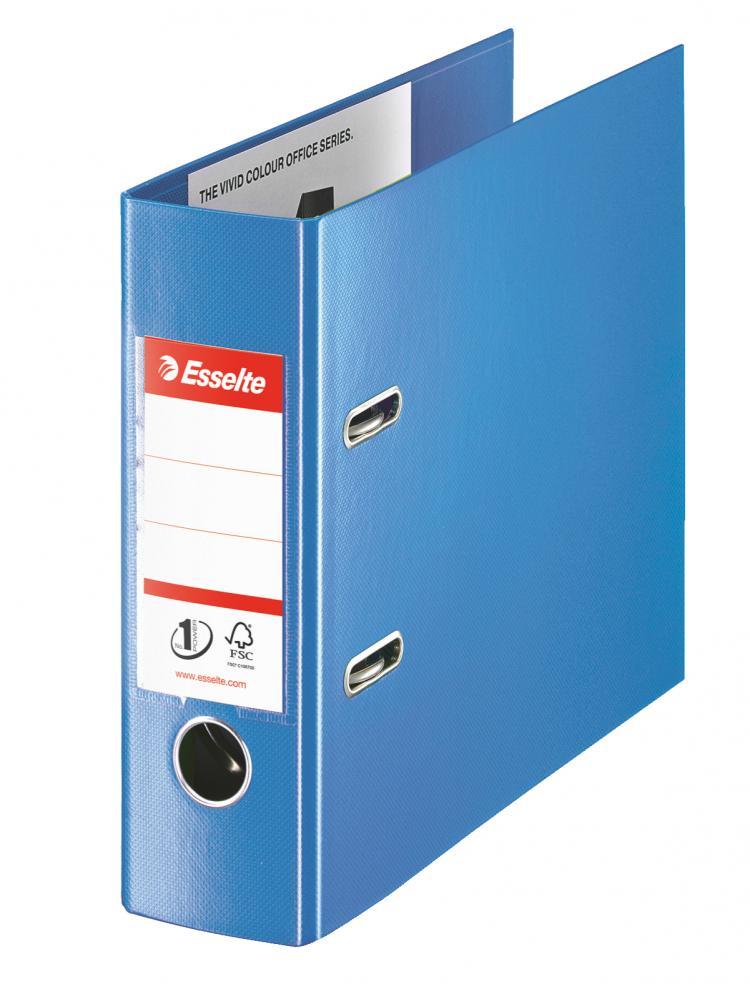 Segregator A5 Esselte No.1 Vivida, bankowy, 75mm, do 500 kartek, niebieski