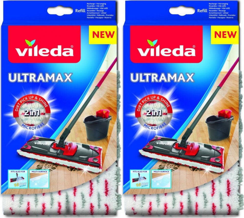 2x Mop płaski Vileda Ultramax - końcówka