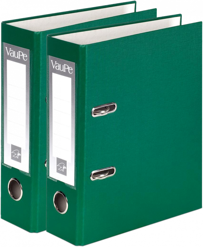 2x Segregator A5 VauPe FCK, 75mm, do 500 kartek, zielony