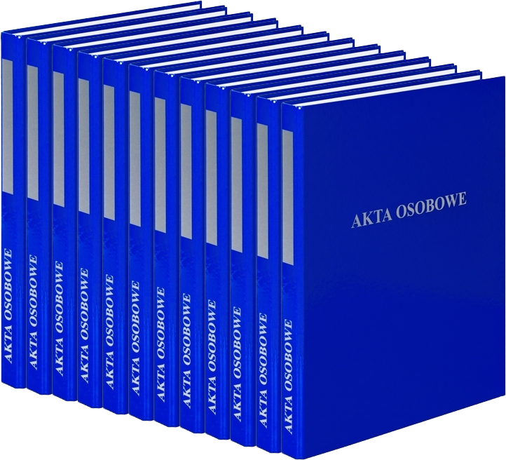 12x Segregator ringowy VauPe do akt osobowych, A4, 20mm, 2 ringi, niebieski