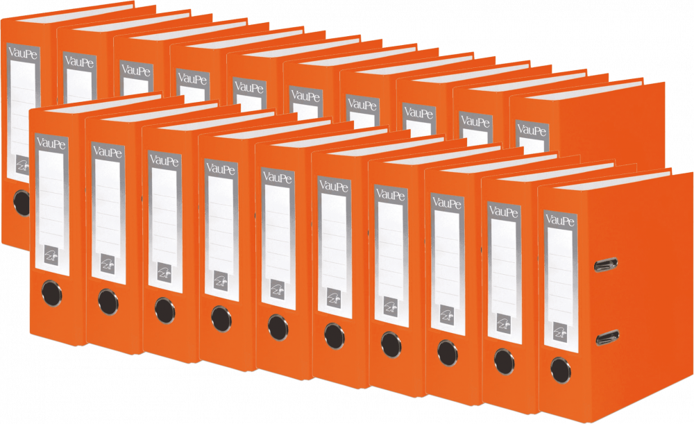 20x Segregator A5 VauPe FCK, 75mm, do 500 kartek, pomarańczowy