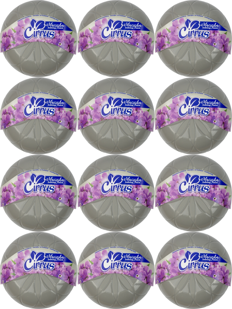 12x Odświeżacz powietrza Cirrus kwiat, maciejka, żel, 150g