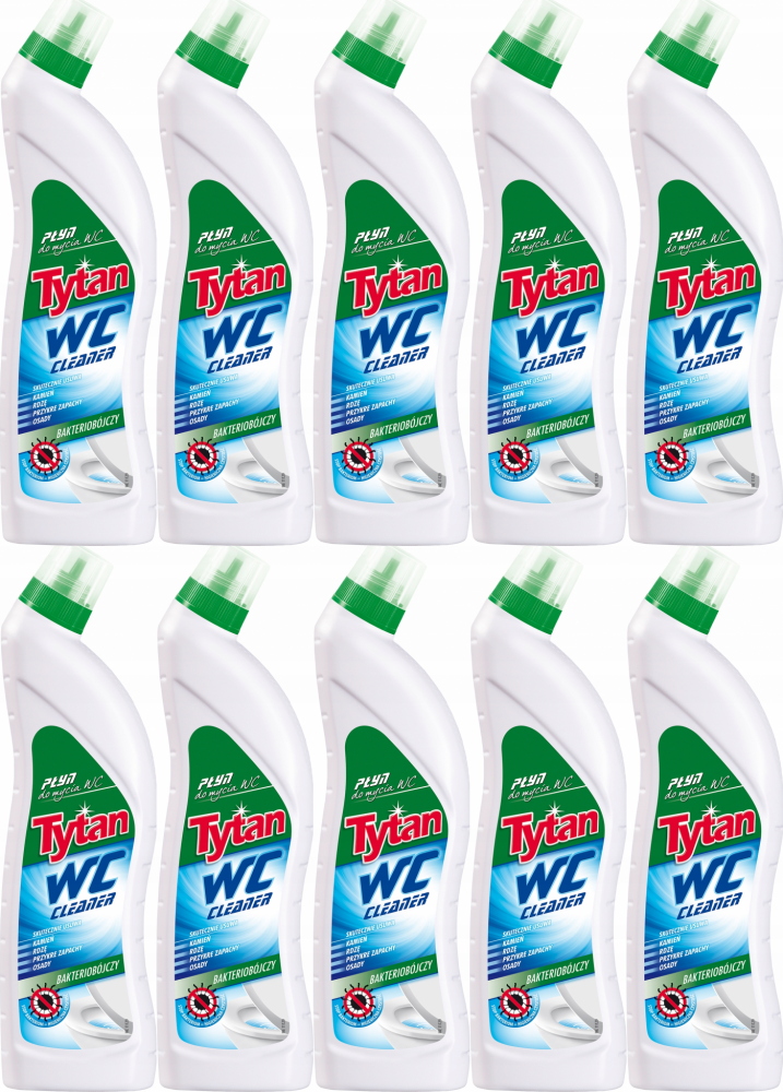 10x Płyn do czyszczenia WC Tytan, 700g, original