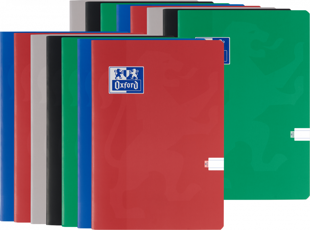 15x Zeszyt w linie Oxford Esse, A5, miękka oprawa, 80 kartek, mix kolorów