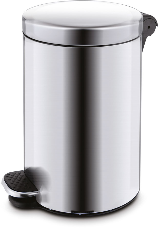 Kosz na śmieci Alda Freedom, z pokrywą, 20l, srebrny