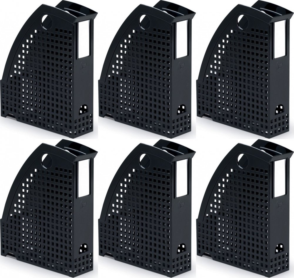 6x Organizer na dokumenty Durable Trend, A4, 74mm, czarny