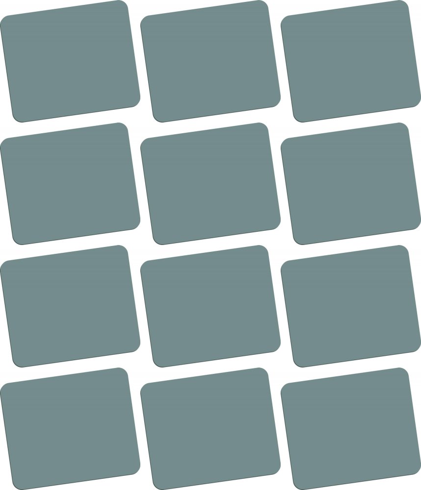 12x Podkładka piankowa pod mysz Fellowes Economy, 186x224x6mm, szary