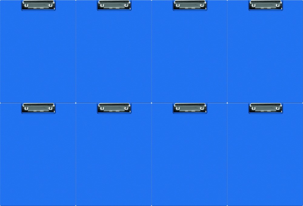 8x Clipboard Q-connect, z okładką, A5, niebieski