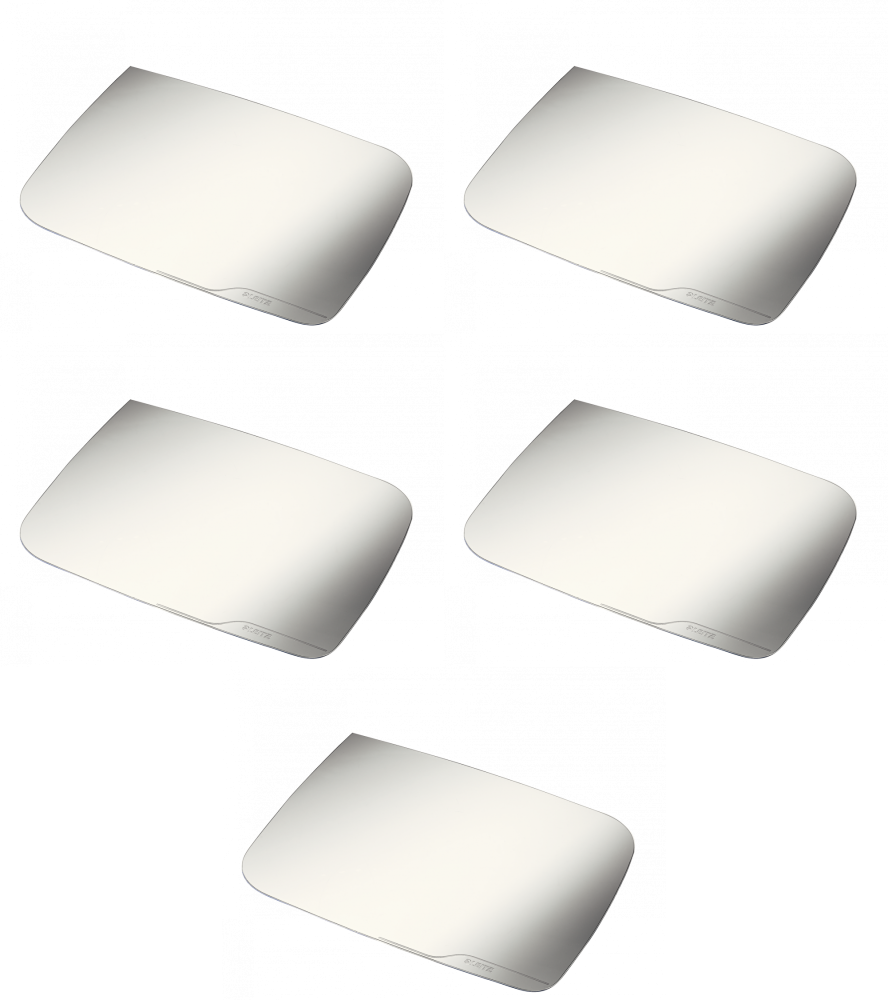 5x Podkład ochronny na biurko Leitz Plus, 500x650mm, przezroczysty