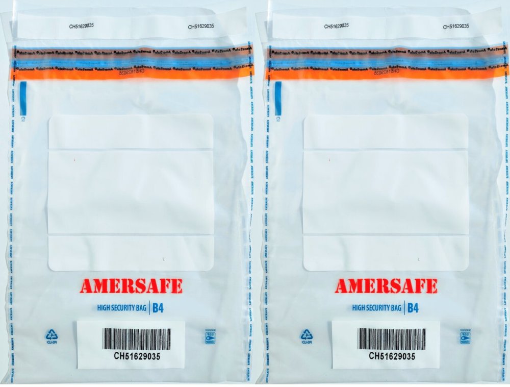 2x Koperta bezpieczna SuperpackSafe, B4, z paskiem HK, 100 sztuk, przezroczysty