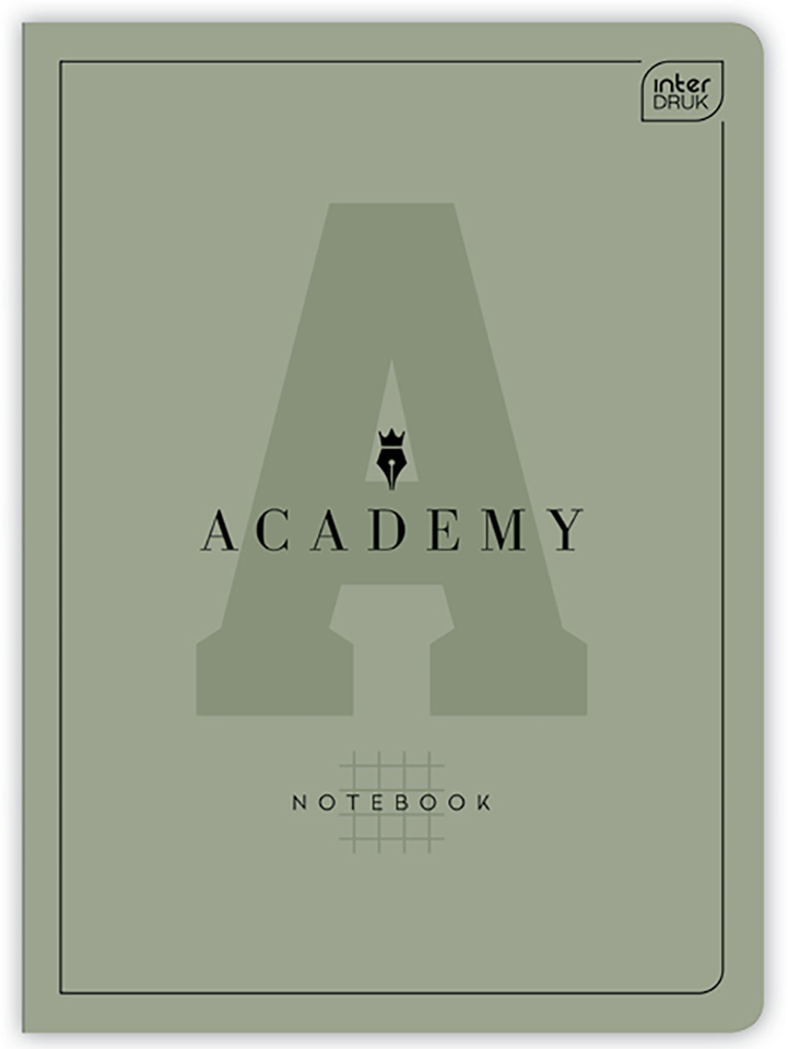Zeszyt w kratkę Interdruk Academy, A5, 32 kartki, mix kolorów