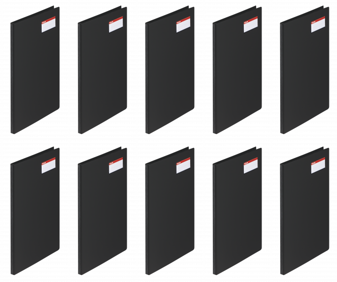 10x Segregator konferencyjny Esselte, A4, z klipsem, czarny
