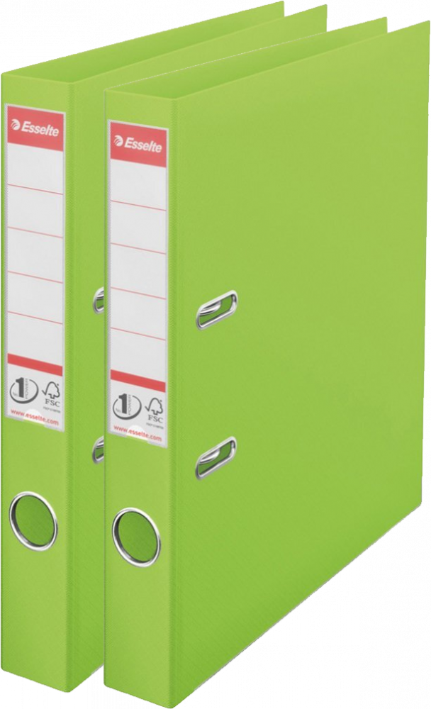 2x Segregator A4 Esselte Vivida No.1 Power, 50mm, do 350 kartek zielony