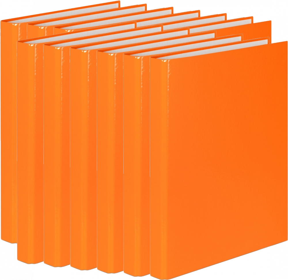 12x Segregator ringowy VauPe, A4, szerokość grzbietu 25mm, 4 ringi, pomarańczowy