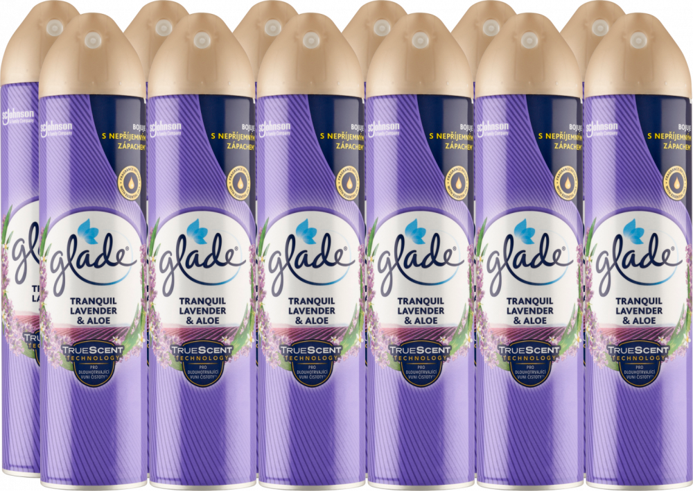 12x Odświeżacz powietrza Glade by Brise, spray, lawendowy, 300ml