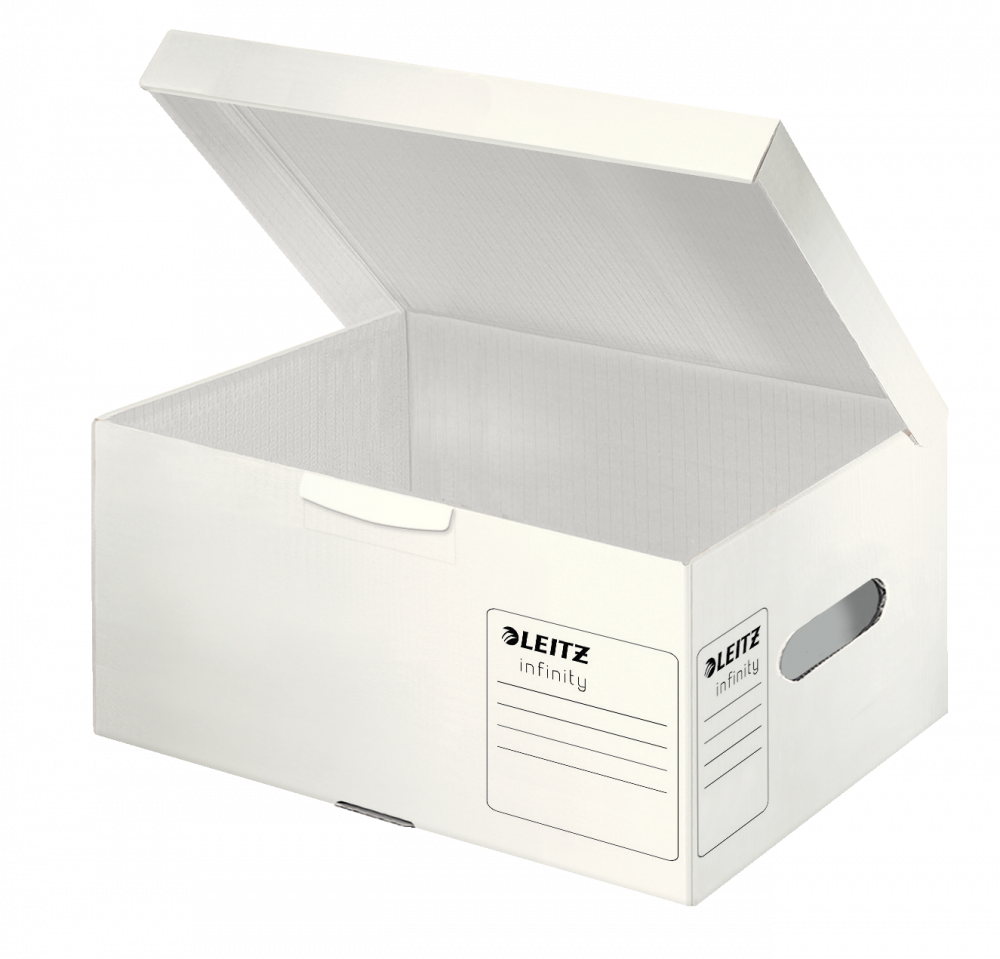 Pudło archiwizacyjne Leitz Infinity, rozmiar S (355x190x255mm), biały