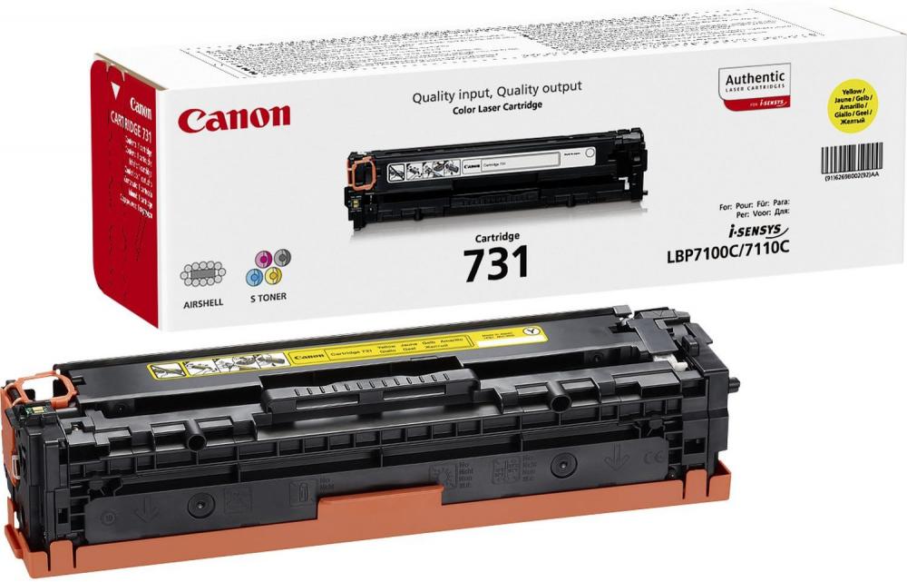 Toner Canon 6269B002 (CRG731Y), 1500 stron, yellow (żółty)