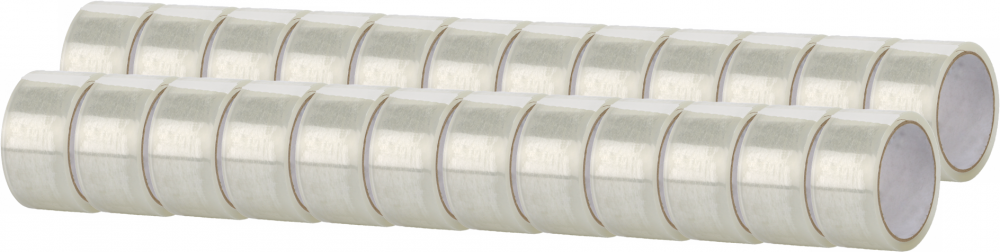 24x Taśma pakowa akryl, 48mmx45m, transparentny