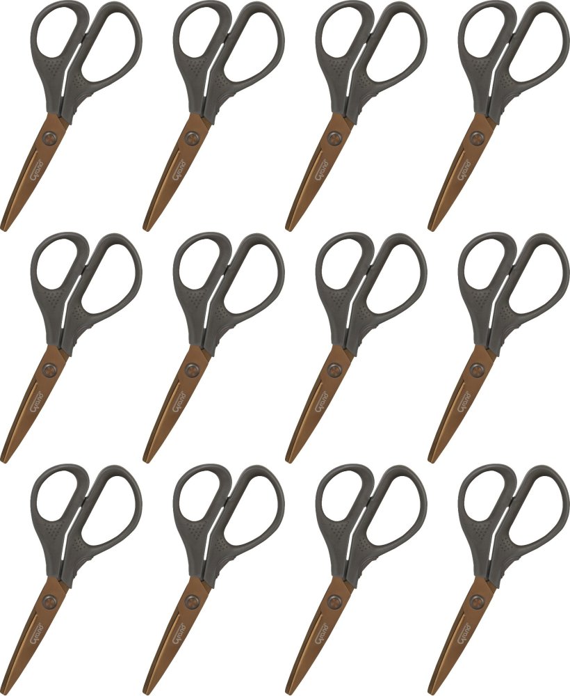 12x Nożyczki tytanowe Grand, 17.5cm, szary