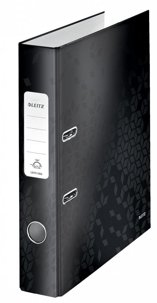 Segregator A4 Leitz Wow 180°, 50mm, do 350 kartek, czarny