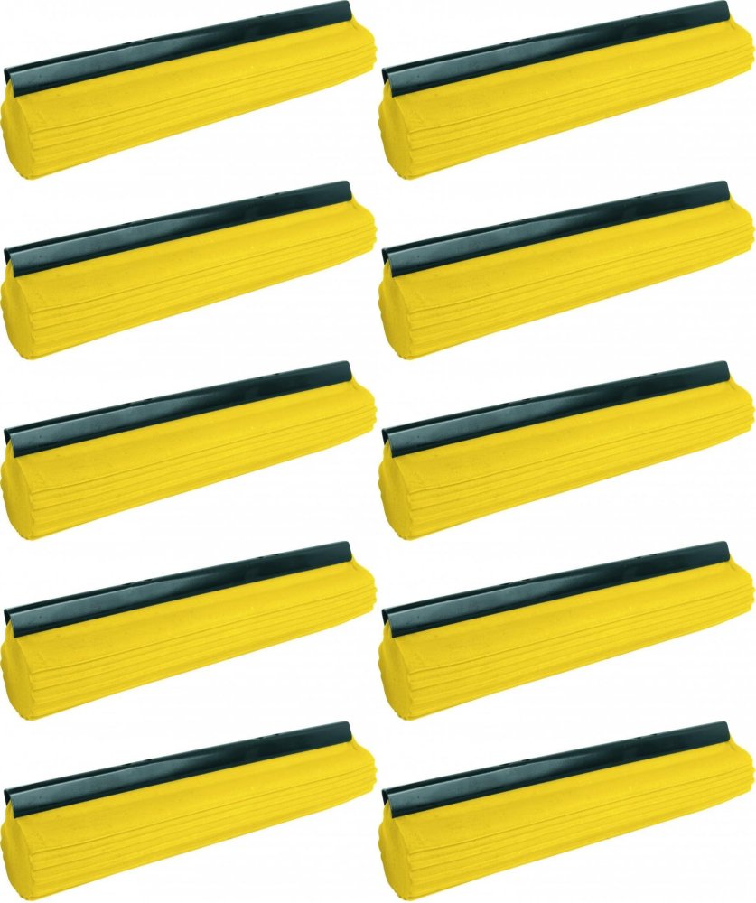 10x Mop gąbczasty Azur, żółty - końcówka