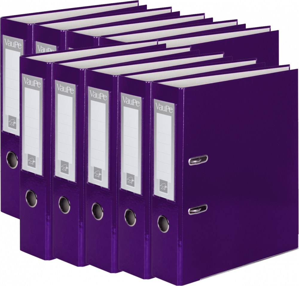 10x Segregator A4 VauPe FCK, 50mm, fioletowy