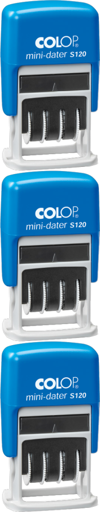 3x Datownik Colop, Mini Printer S120, wersja polska, wkład czarny
